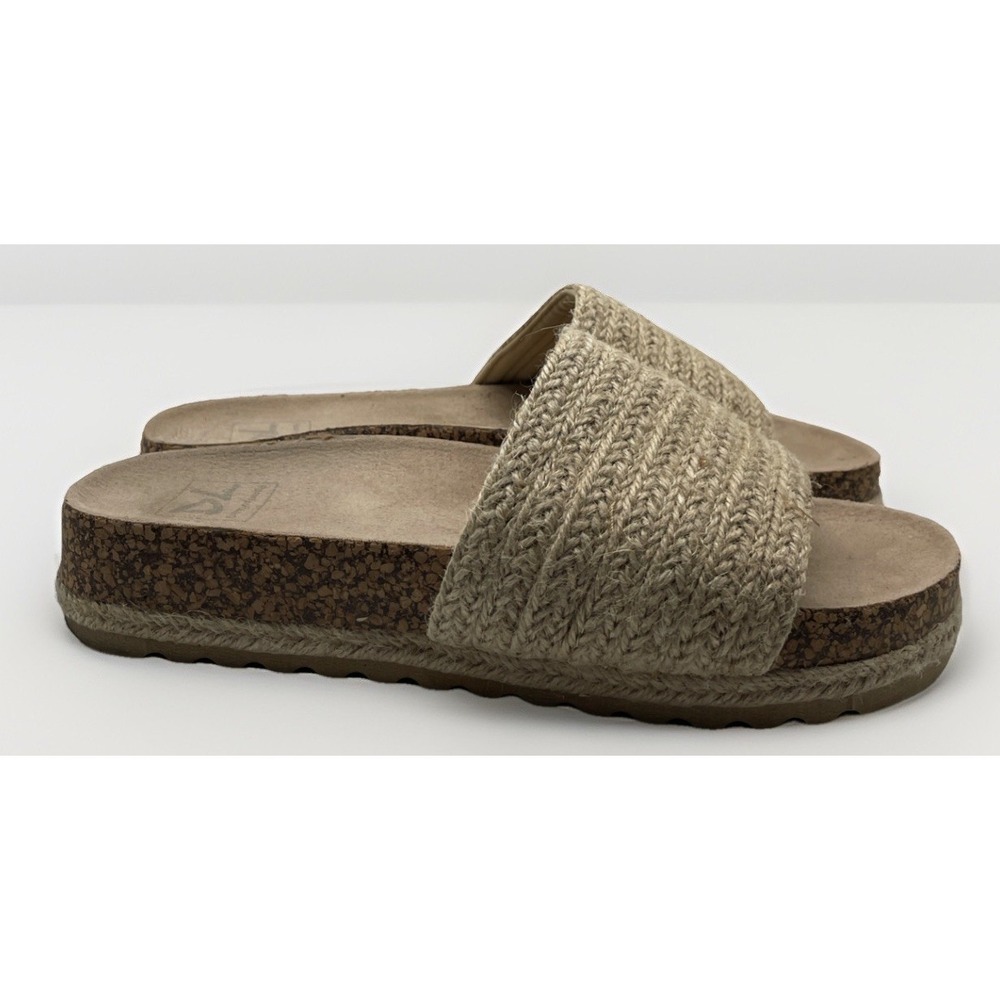 Dirty Laundry Womens Dayton Jute Sandal Natural Espadrille Slip-On Slides Sz 8
